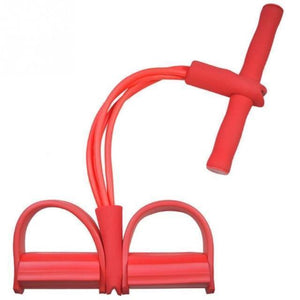 Fit™: 4-Tube Pedal Fitness Rope for Woman & Men - Fitness Gum 4 Tube Resistance Bands Latex Pedal Exerciser Sit-up Pull Rope Expander Elastic Bands Yoga equipment Pilates Workout